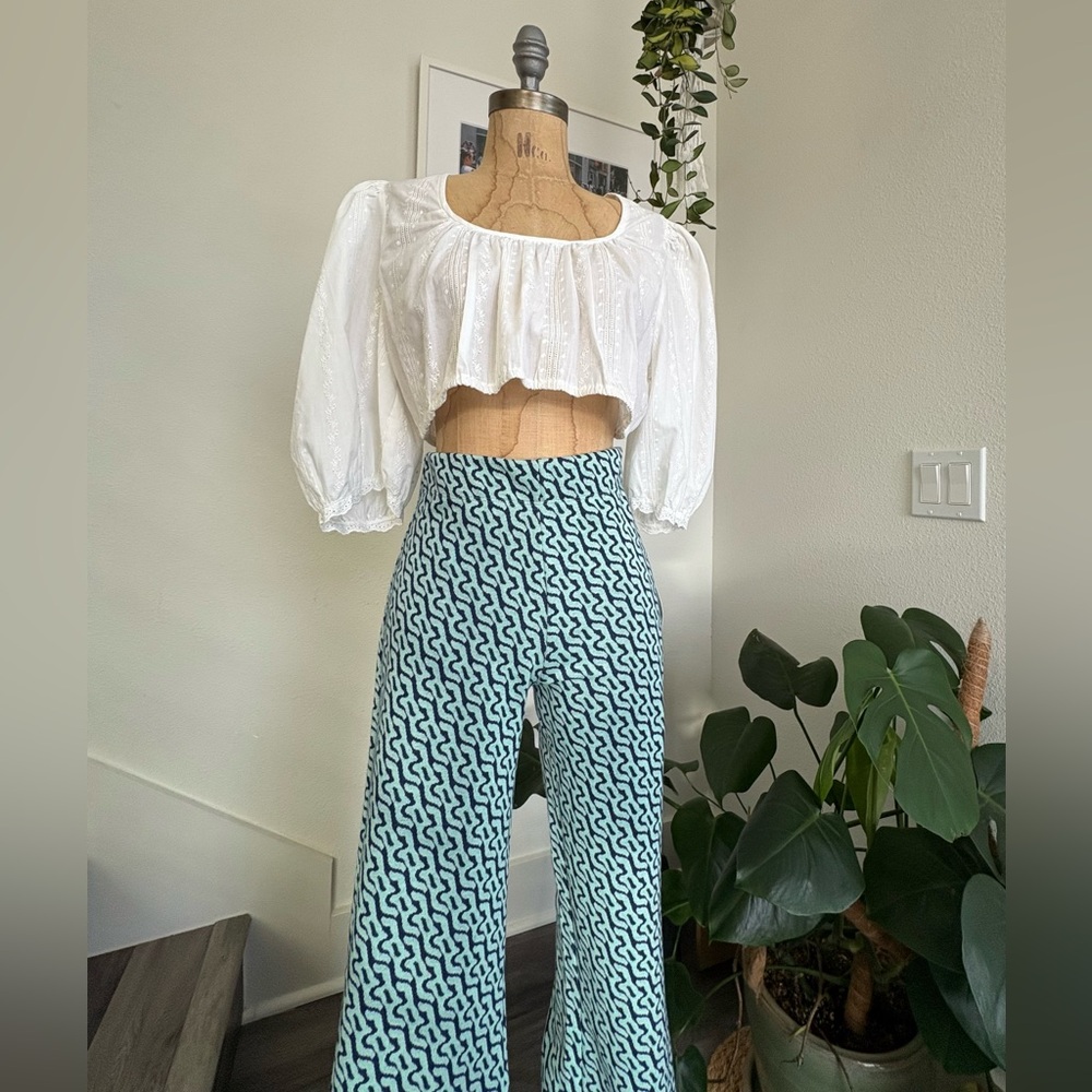NWT Urban Outfitters Patterned Flared Pants, Size Medium
